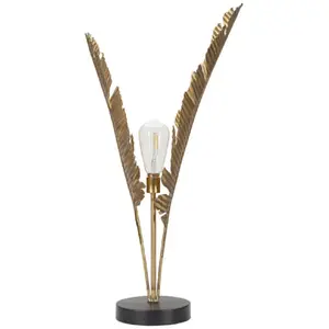 Comparateur de prix : Mauro Ferretti - Lampadaire Palmier  doré - 27x27x134 cm T.U