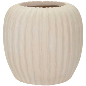 Vase en magnésium couleur crème ø 26,5x26 cm 0421560002 pas cher