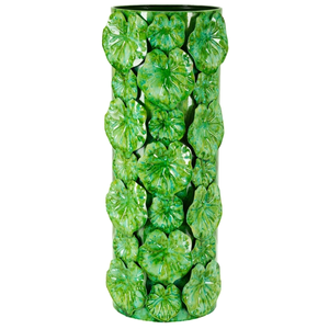 Comparateur de prix : Vase en métal vert cm 18x17,5x46 0421330001