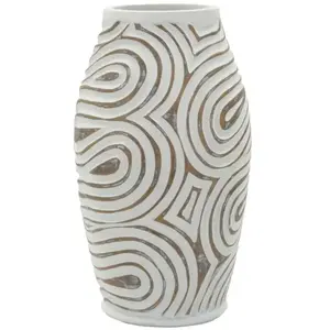 Vase Mauro Ferretti Oblix 19,5x35 cm pas cher