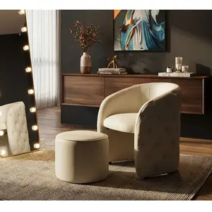 Comparateur de prix : Fauteuil avec tabouret Mauro Ferretti Zagabria 76x100x80 cm / Ø 47x35 ...