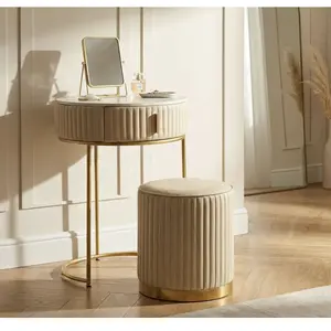 Comparateur de prix : Table de chevet/coiffeurse avec pouf Mauro Ferretti