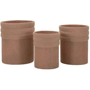 Comparateur de prix : Vase Mauro Ferretti Colombia (x3) 41,5x50 cm / 36x45 cm / 30,5x39,5 cm