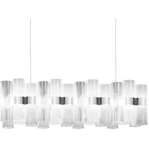 Comparateur de prix : Slamp La Lollo Suspension LED à 1 source lumineuse, LALSXXLWHT01T00NMTEU,