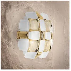 Slamp Mida Applique murale/Plafonnier, E14, MIDWS00GLD00000NMTEU, pas cher