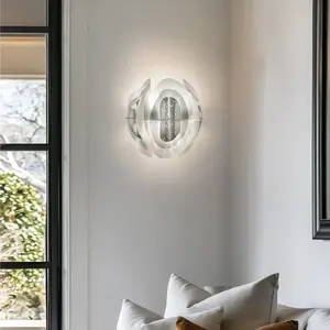 Slamp Fiordlys Applique murale, E14, FRDWM00SLV00000000EU, pas cher