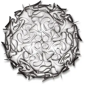 SLAMP lampe murale applique lampe au plafond plafonnier VELI LARGE (Charcoal - Opalflex®)Vendu paramazon