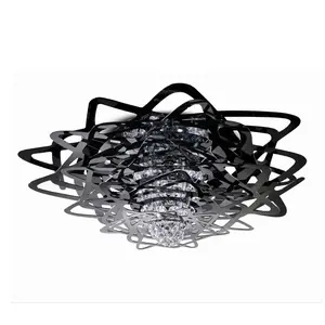 Comparateur de prix : Slamp Aurora plafonnier large, noir