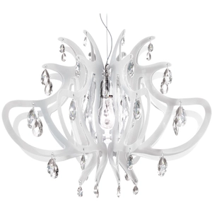 SLAMP lampe à suspension LILLIBET (Blanc - Cristalflex® - Opalflex®) pas cher