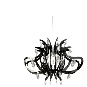 SLAMP lampe à suspension LILLIBET (Noir - Cristalflex® - Opalflex®) pas cher