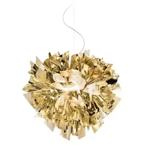 SLAMP lampe à suspension VELI SUSPENSION LARGE GOLD (Gold - Goldflex®) pas cher