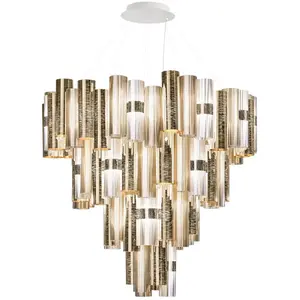SLAMP lampe à suspension LA LOLLONA 4 (Gold - Brushed Goldflex ®) pas cher