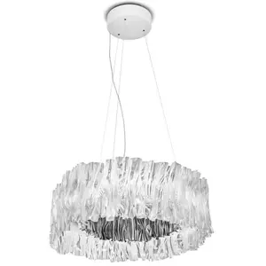 Comparateur de prix : Slamp ACCORDEON-Suspension LED effet plissé Technopolymère Ø57cm