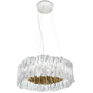 Slamp ACCORDEON-Suspension LED effet plissé Technopolymère Ø57cm pas cher