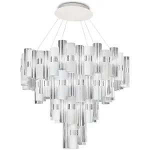SLAMP lampe à suspension LA LOLLONA 4 (White - Lentiflex ® / Cristalfl...Vendu parmyareadesign