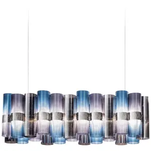 Suspension LED Slamp La Lollo, bleu/violet, 100 cm pas cher
