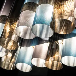Slamp Suspension LED La Lollo, couleur étain, 100 cm pas cher