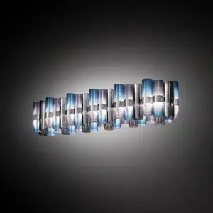Slamp Suspension LED La Lollo bleu-violet, 140 cm pas cher