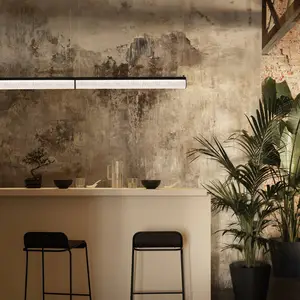 Slamp Suspension LED Modula Double, cristal, noirVendu parluminaire