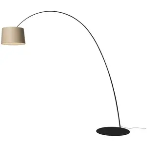 Foscarini Twiggy Wood Lampadaire LED, longueur : 170 cm, FN159003W2_50,