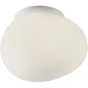 Comparateur de prix : Foscarini - Plafonnier Gregg - Blanc - Verre soufflé - Designer Ludovi...