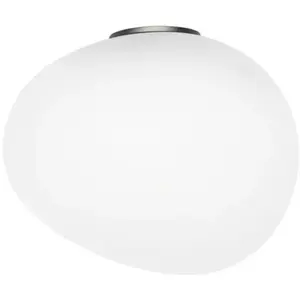 Foscarini GREGG MEDIA SEMI 1-Applique Verre /Métal H26cm GrisVendu parreuter