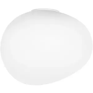 Foscarini GREGG GRANDE SEMI 2-Applique Verre /Métal H39cm BlancVendu parreuter