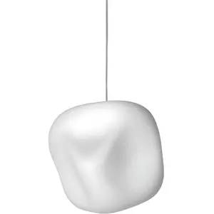 Foscarini HOBA MIDI-Suspension verre soufflé satiné Ø19cm Blanc