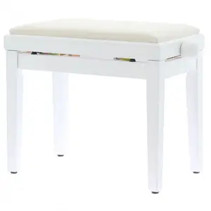 PB010WHS Banquette piano White Mate Quik Lok pas cher