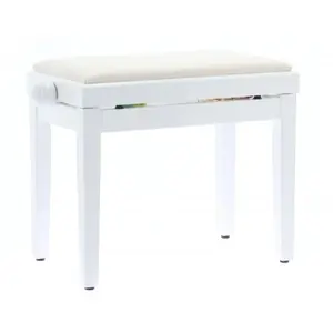 PB010WH Banquette piano White Brillant Quik Lok pas cher