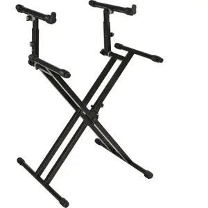 Comparateur de prix : Quiklok Ql742 - Stand Clavier X Double "Pro" Avec Deux Niveaux - Large
