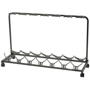 Comparateur de prix : Quiklok GS471 - Stand pour 7 guitares avec roulettes - noir