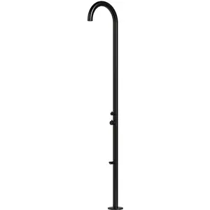Sined - Douche Extérieure En Acier Inoxydable No Cm 237x6x43 Doccia Olbia Nera