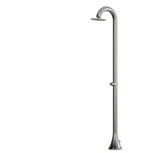 SINED Douche luna white en inox nautique mobile resistante a la corrosion ideale interieurexterieur parfaite pour les grands volumes deau pas cher