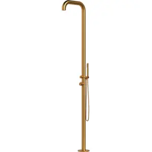 Sined chia inox 316l pomme de douche exterieure et douchette h 230 cm ...