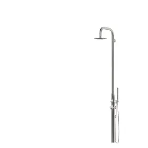 Sined - Douche Extérieure Murale En Acier Inoxyd Cm 183x6x40 Doccia Pula Parete Inox