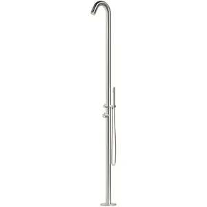 Douche En Acier Inox Avec Douchette Cm 228,9x18x25 Sined Doccia Algher...