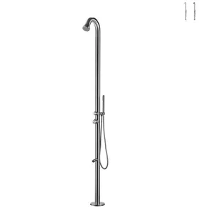 SINED Douche extérieure de jardin et piscine design moderne en acier Bosa