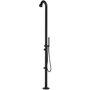 Douche Extérieure Noire De Haute Qualité Cm 228,9x18x25 Sined Doccia B...