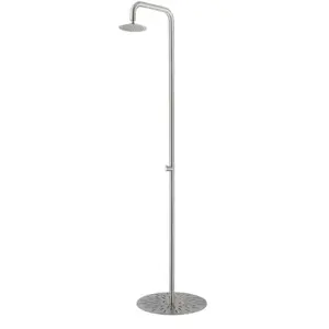 SINED Douche de jardin en acier inoxydable design piscine jardin extérieur Simius pas cher