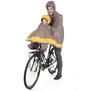 Comparateur de prix : Cape de pluie vélo Tucano Urbano Garibaldina Opossum gris taupe/jaune