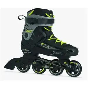 Comparateur de prix : Rollers Fila Skates Houdini noir gris jaune - 44