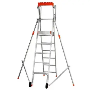 OUTIFRANCE Facal - Escabeau pirl de 1.59m de hauteur de plateforme - PLT06 pas cher