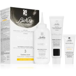 BioNike Shine ON Soin colorant capillaire 3 Châtain foncé pas cher