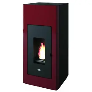 Ilaria Hydro - Poêle à granulés rouge 17,5 Kw pas cher