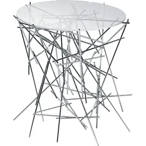 Comparateur de prix : Alessi - Table d'appoint Blow up - Métal - Acier inoxydable - Designer...