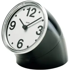 Comparateur de prix : Alessi - Horloge à poser - Noir - ABS - Designer Pio Manzu