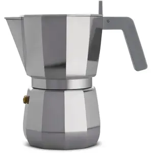 Moka Espresso - Alessi - 6 Tasses - Gris - Café moulu - Design moderne pas cher