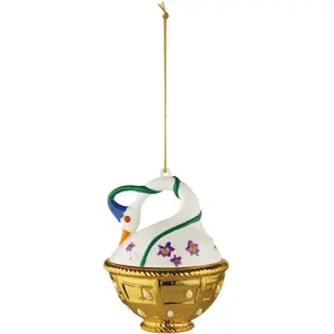 Alessi - Boule de Noël Noël - Or - Porcelaine - Designer Marcello Jori pas cher