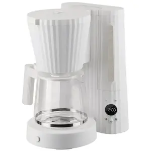 Alessi - Cafetière filtre Plissé - Blanc - Résine thermoplastique - Designer Michele de Lucchi pas cher